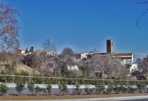 Vista del casc antic de Canovelles